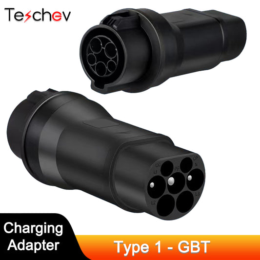 32A Type 1 to GBT EV Charger Adapter Type 1 Female Plug to GBT Male Plug Adaptor for Chinese Brand Electric Vehicle