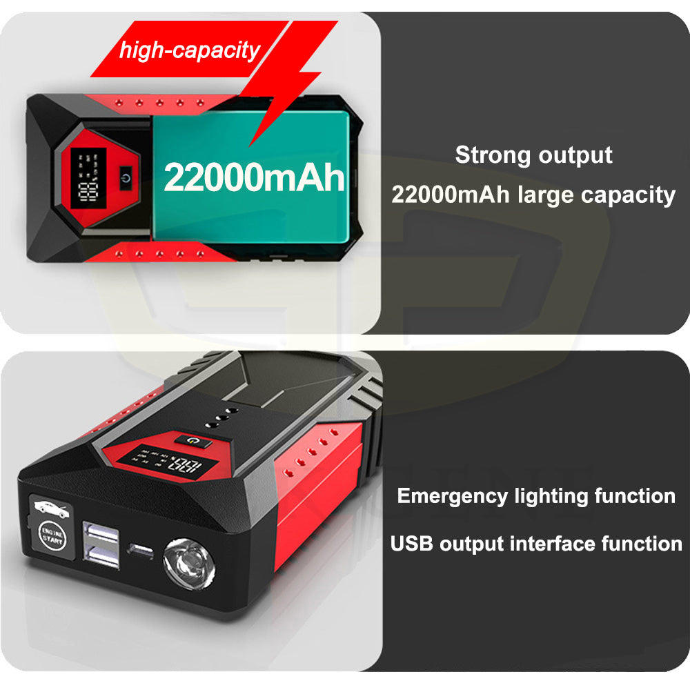 GKFLY M43 Portable Car Jump Starter 18000mAh Power Bank Car Booster Charger 12V Starting Device Petrol Diesel Car Emergency Booster